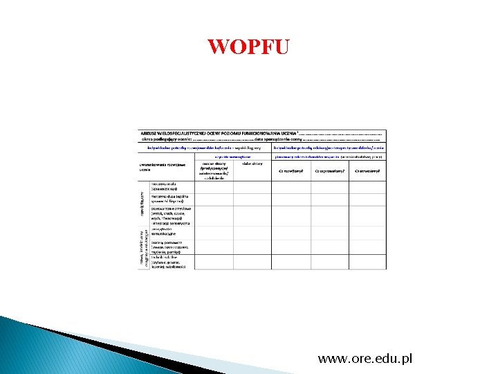 WOPFU www. ore. edu. pl 