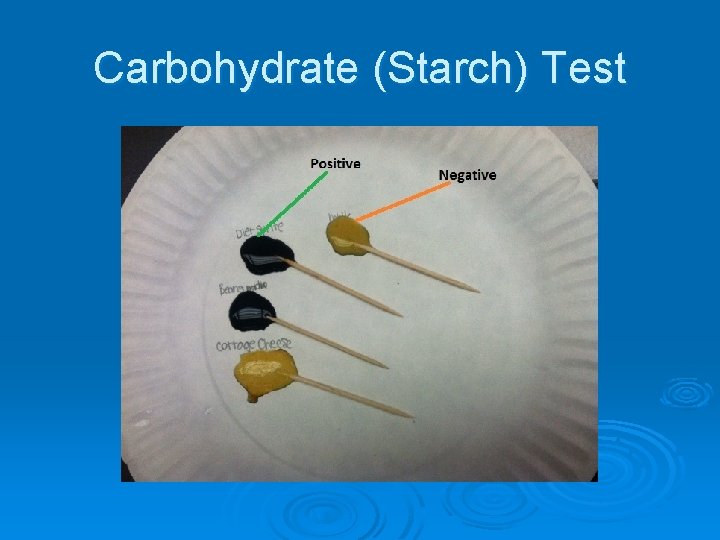 Carbohydrate (Starch) Test 