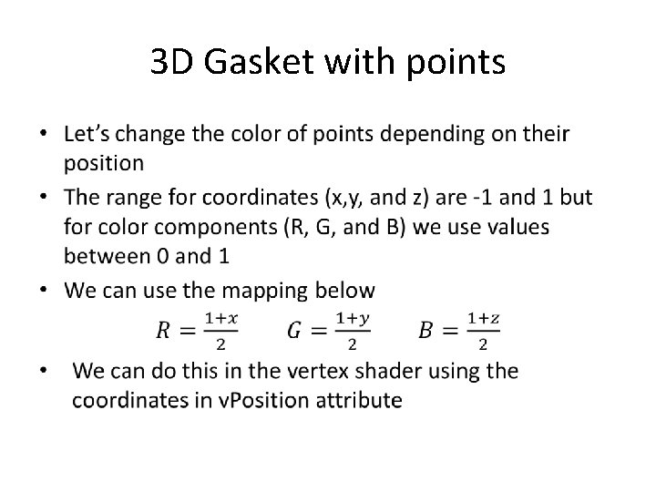 3 D Gasket with points 