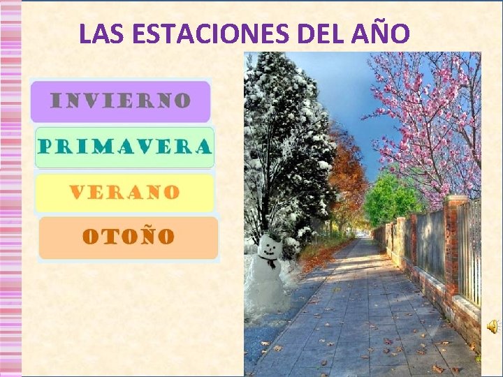 LAS ESTACIONES DEL AÑO 