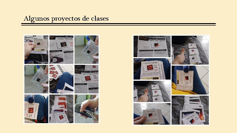 Algunos proyectos de clases 