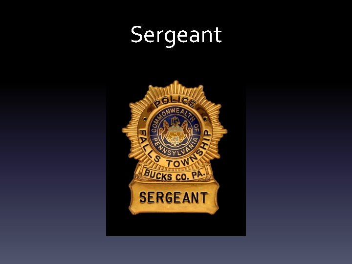 Sergeant 