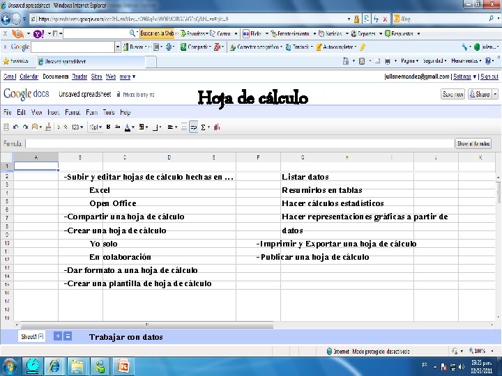 Hoja de cálculo -Subir y editar hojas de cálculo hechas en … Excel Open