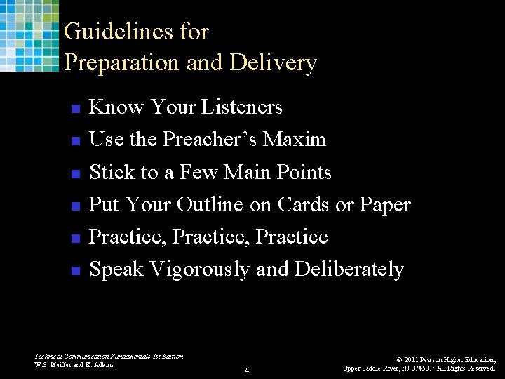 Guidelines for Preparation and Delivery n n n Know Your Listeners Use the Preacher’s Guidelines for Preparation and Delivery n n n Know Your Listeners Use the Preacher’s
