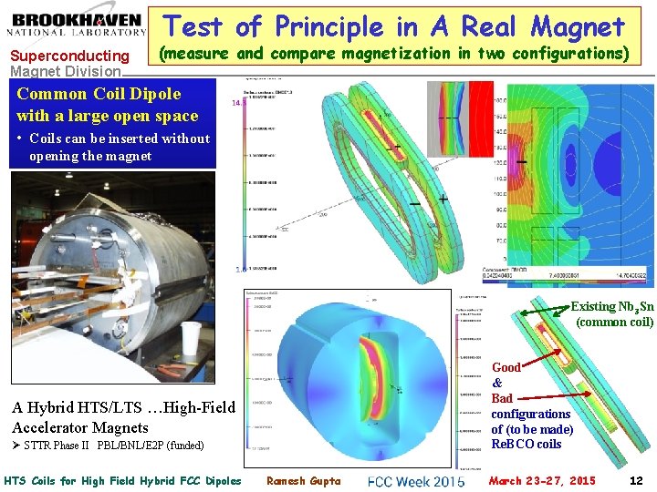 Test of Principle in A Real Magnet Superconducting Magnet Division (measure and compare magnetization