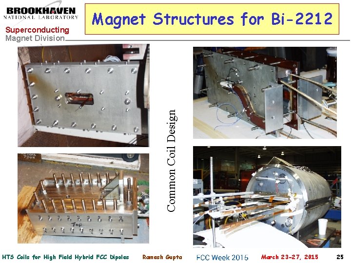 Common Coil Design Superconducting Magnet Division Magnet Structures for Bi-2212 HTS Coils for High
