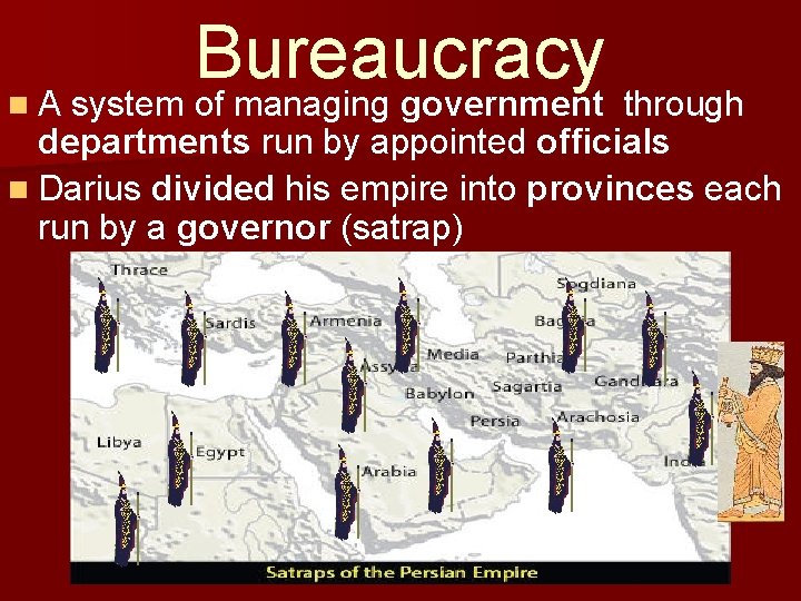 n Bureaucracy A system of managing government through departments run by appointed officials n n Bureaucracy A system of managing government through departments run by appointed officials n