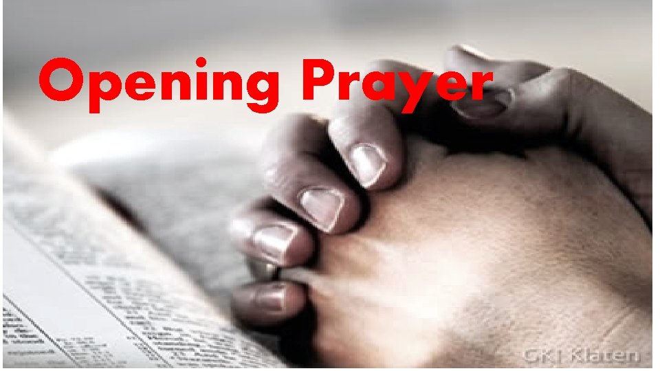 Opening Prayer 