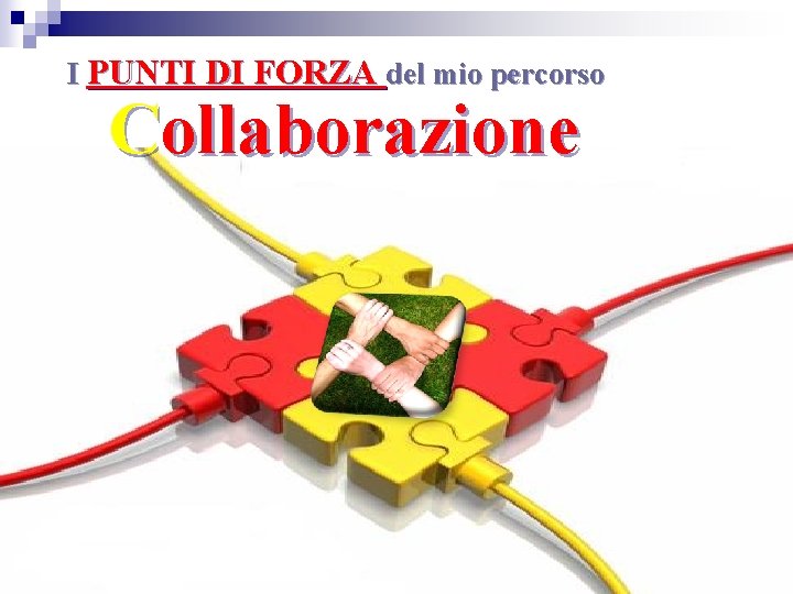 I PUNTI DI FORZA del mio percorso Collaborazione 