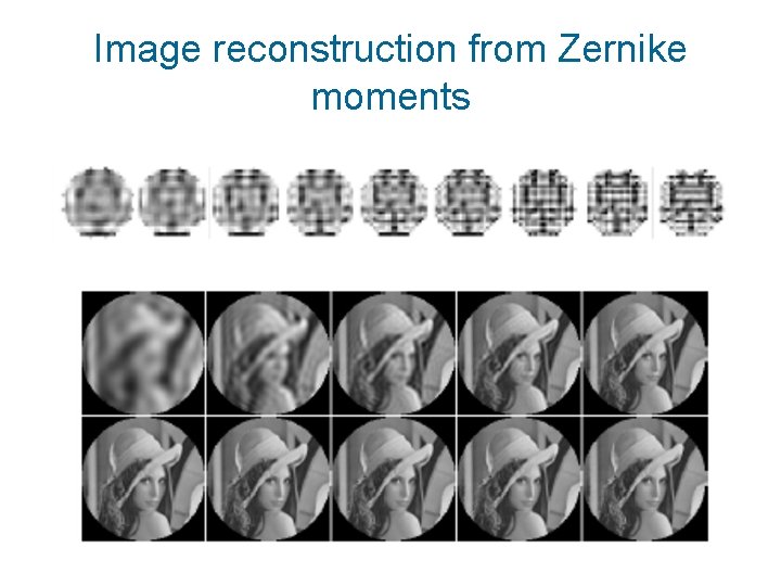 Image reconstruction from Zernike moments 