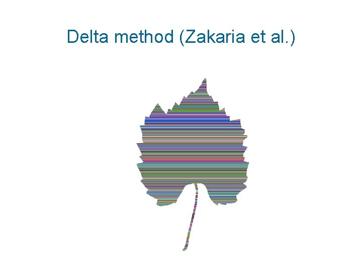 Delta method (Zakaria et al. ) 