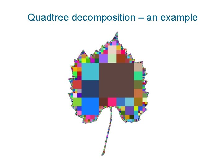 Quadtree decomposition – an example 