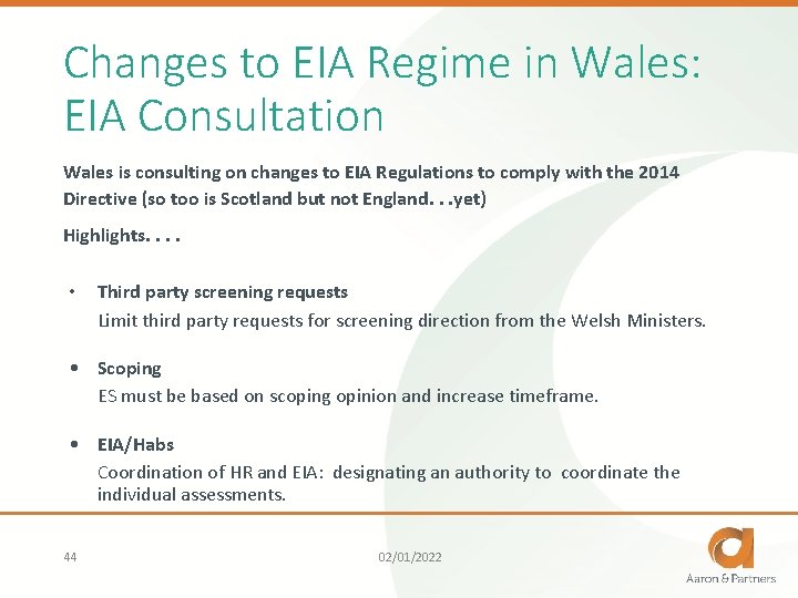 Changes to EIA Regime in Wales: EIA Consultation Wales is consulting on changes to