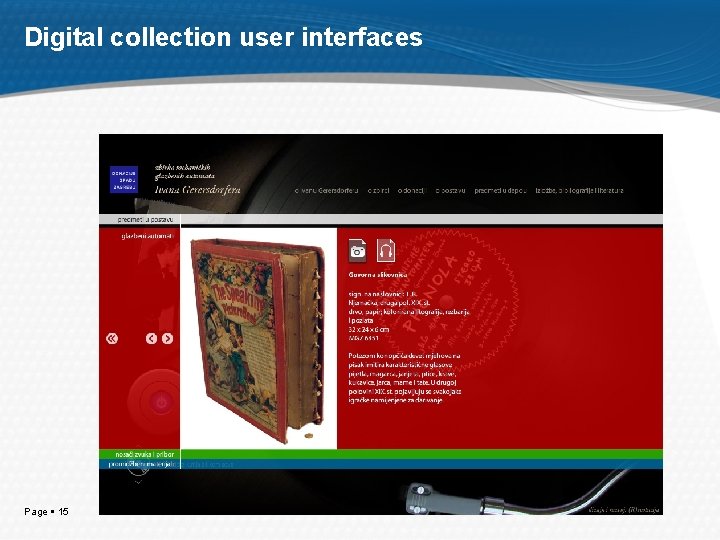 Digital collection user interfaces Page 15 