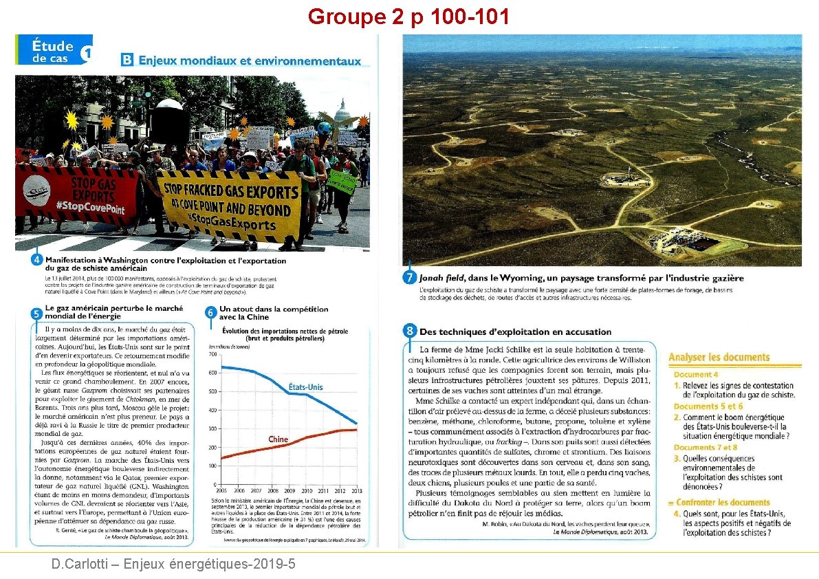 Groupe 2 p 100 -101 D. Carlotti – Enjeux énergétiques-2019 -5 