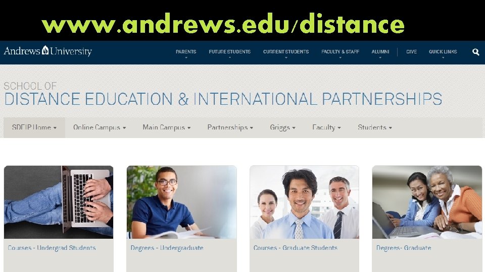 www. andrews. edu/distance 