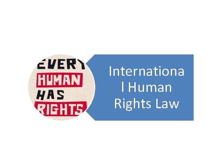 Internationa l Human Rights Law 