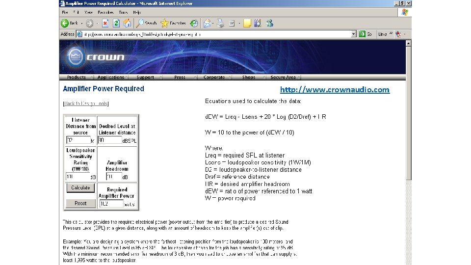 http: //www. crownaudio. com 