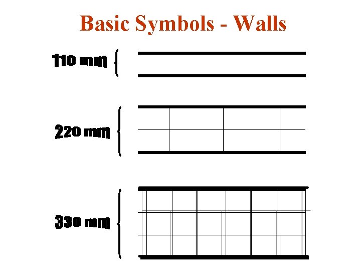 Basic Symbols - Walls 