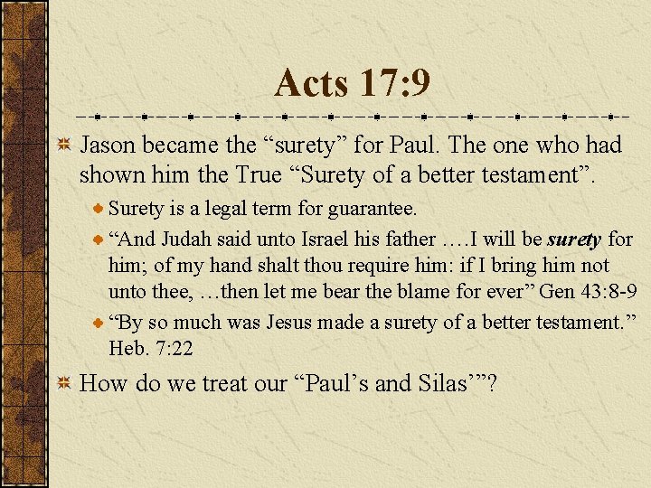 Book Of Acts Chapter 17 Theme The Second
