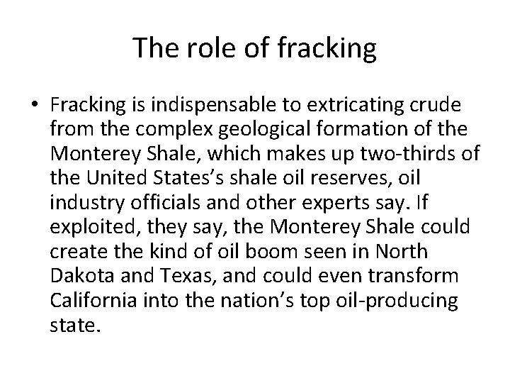 Fracking Tests Ties Between California Oil and Ag