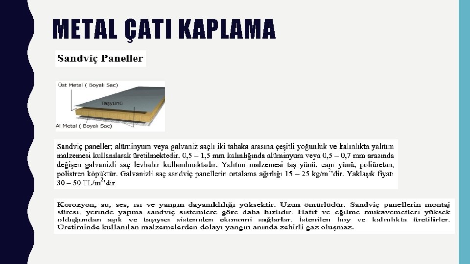 METAL ÇATI KAPLAMA 