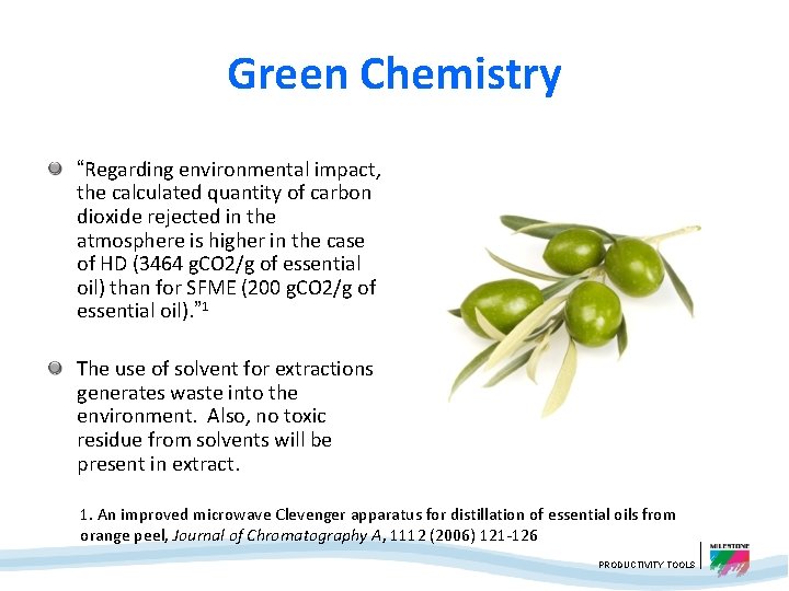 Green Chemistry Carbon Emissions “Regarding environmental impact, the calculated quantity of carbon dioxide rejected