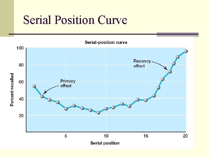 Serial Position Curve 