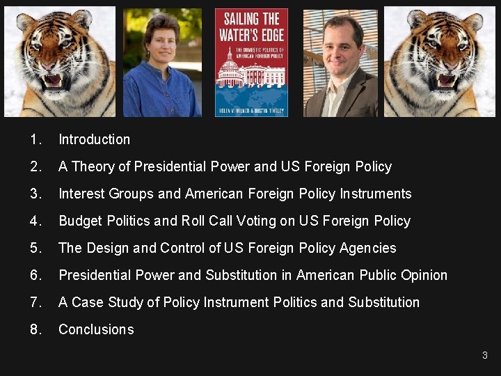 1. Introduction 2. A Theory of Presidential Power and US Foreign Policy 3. Interest