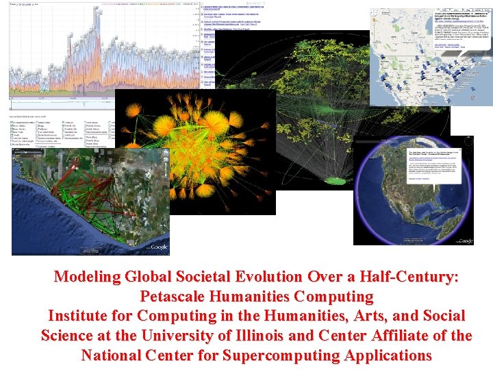 Modeling Global Societal Evolution Over a Half-Century: Petascale Humanities Computing Institute for Computing in