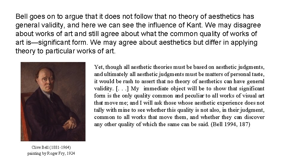 Bell goes on to argue that it does not follow that no theory of