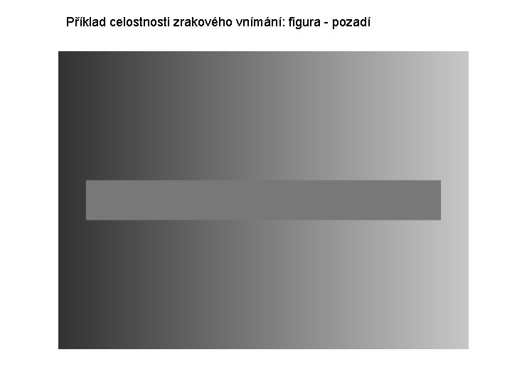 Příklad celostnosti zrakového vnímání: figura - pozadí 