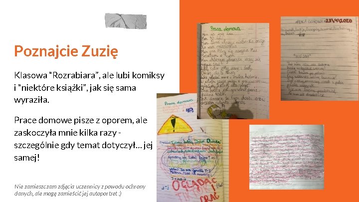 Poznajcie Zuzię Klasowa “Rozrabiara”, ale lubi komiksy i “niektóre książki”, jak się sama wyraziła.