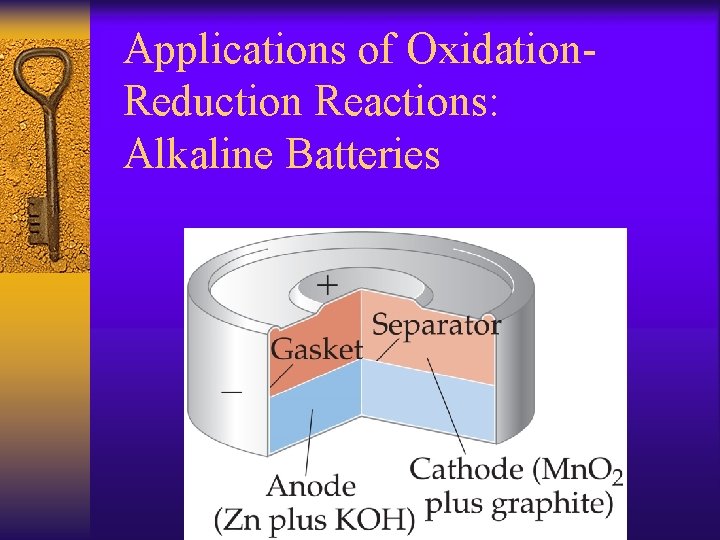 Applications of Oxidation. Reduction Reactions: Alkaline Batteries 