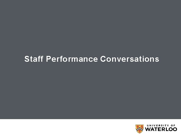 Staff Performance Conversations 