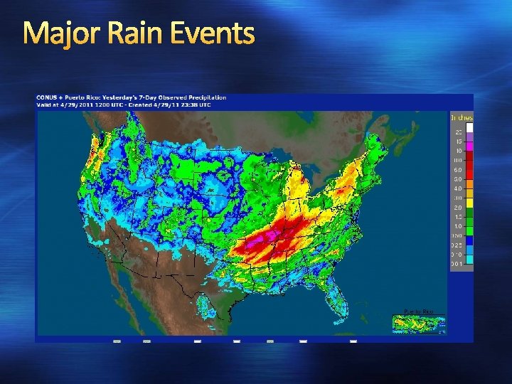 Major Rain Events 