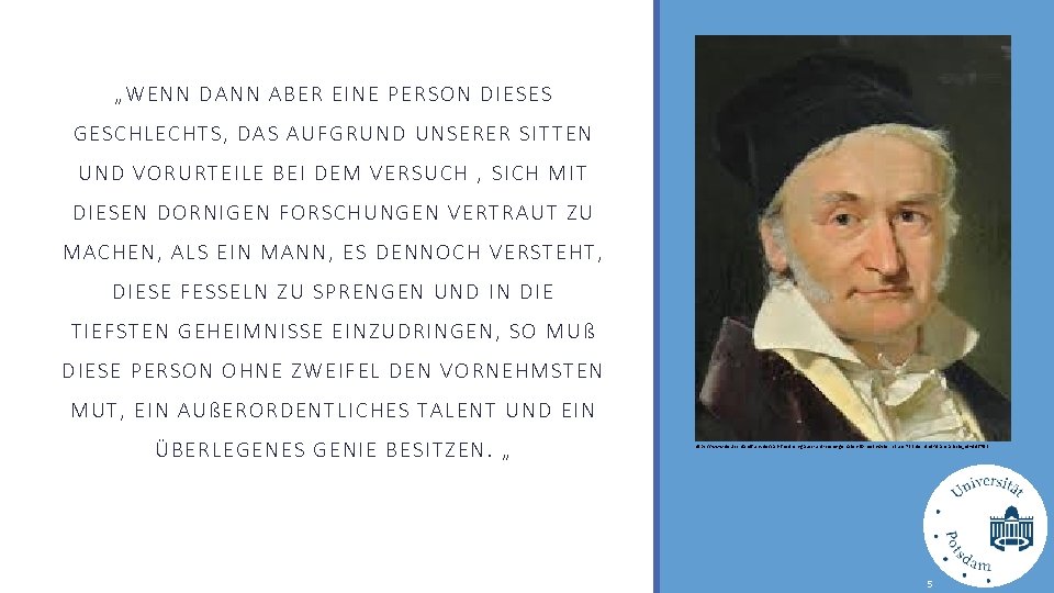 „WEN N DANN ABER E INE PERSO N DIESES GESCH LE CHTS, DAS AU