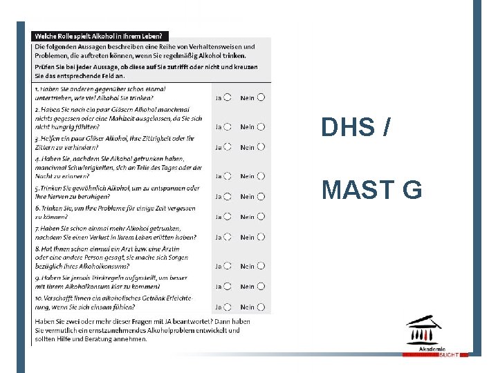 DHS / MAST G 