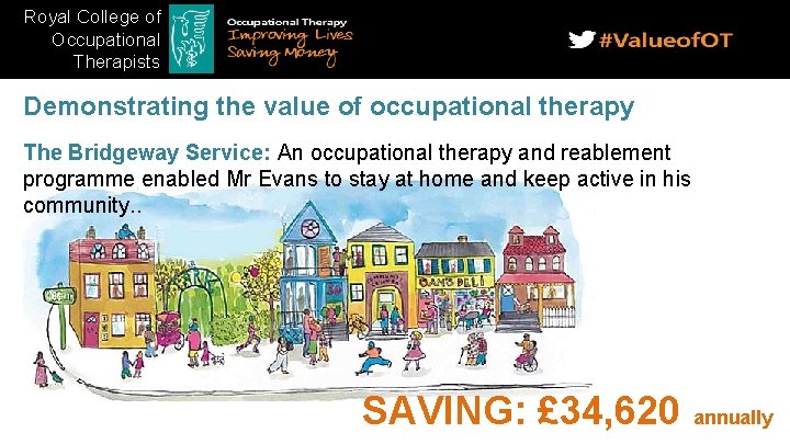 Royal College of Occupational Therapists Demonstrating the value of occupational therapy The Bridgeway Service: