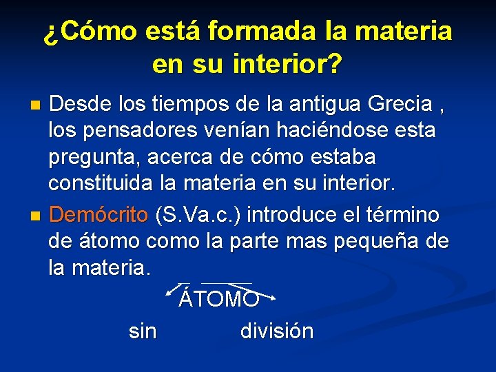 ¿Cómo está formada la materia en su interior? Desde los tiempos de la antigua