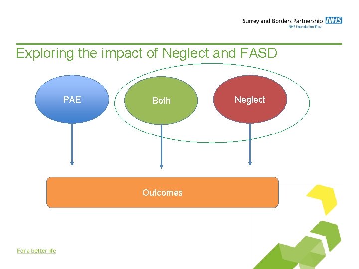 Exploring the impact of Neglect and FASD PAE Both Outcomes Neglect 