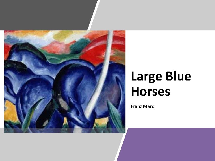 Large Blue Horses Franz Marc 