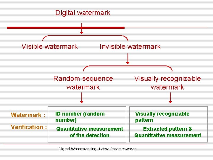 Digital watermark Visible watermark Invisible watermark Random sequence watermark Visually recognizable watermark Watermark :