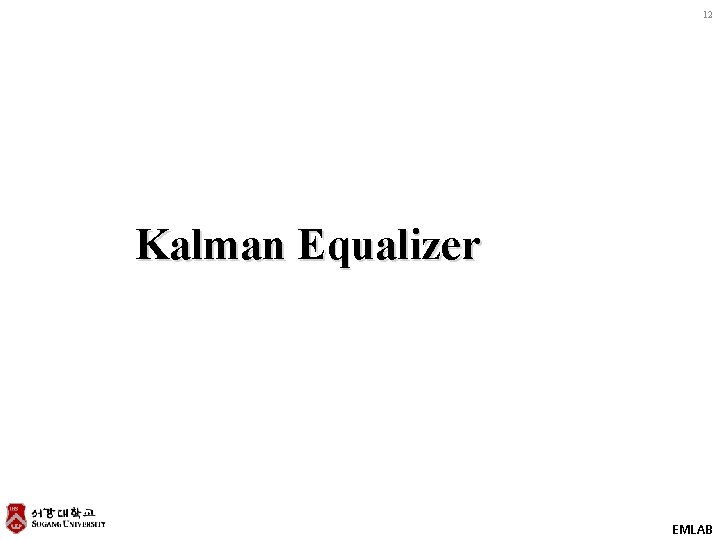 12 Kalman Equalizer EMLAB 