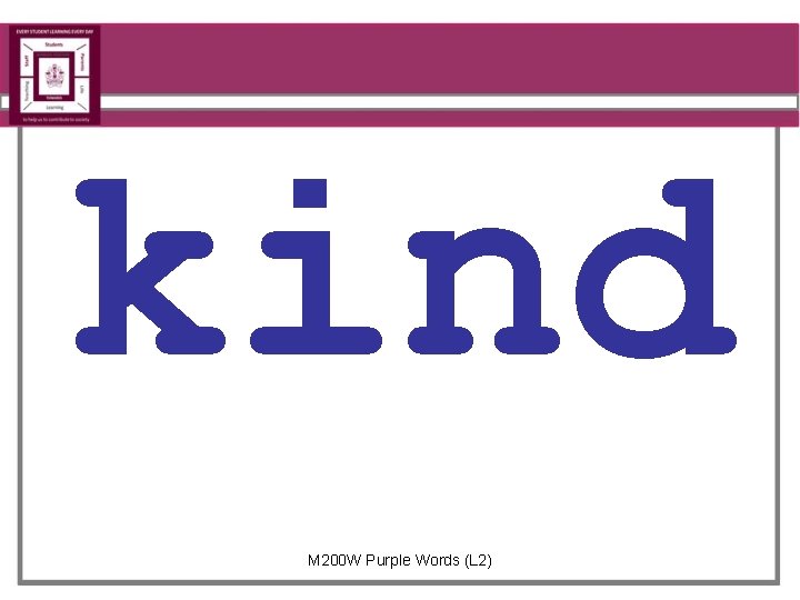 kind M 200 W Purple Words (L 2) 