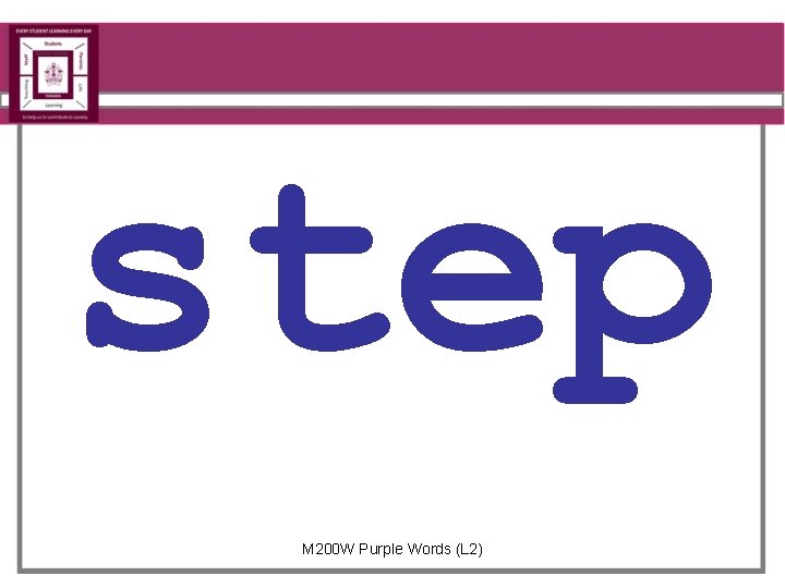 step M 200 W Purple Words (L 2) 