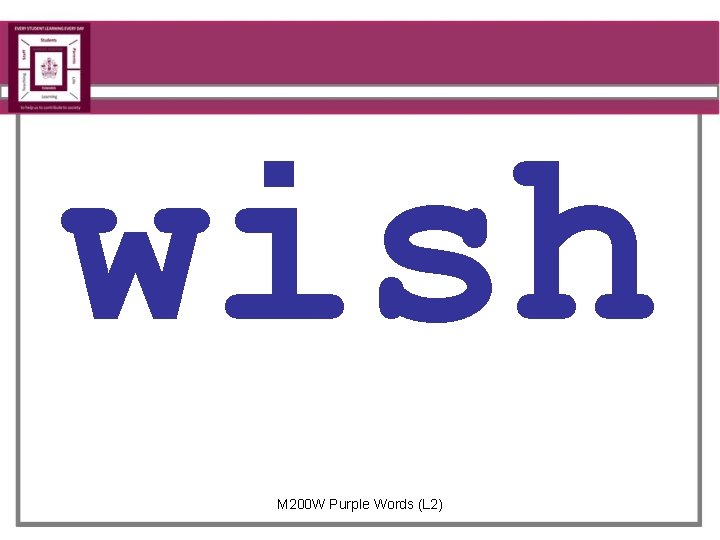 wish M 200 W Purple Words (L 2) 