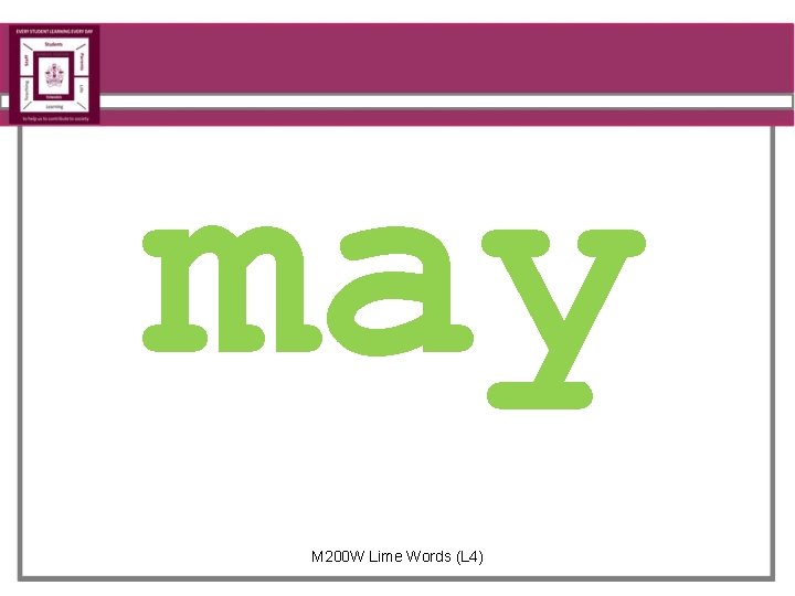 may M 200 W Lime Words (L 4) 