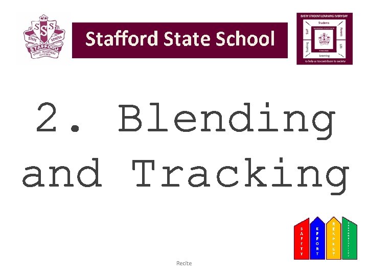 2. Blending and Tracking Recite 