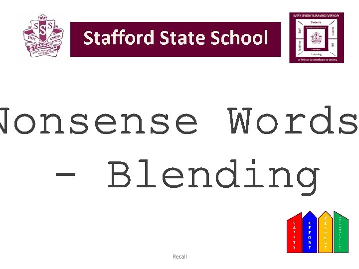 Nonsense Words - Blending Recall 